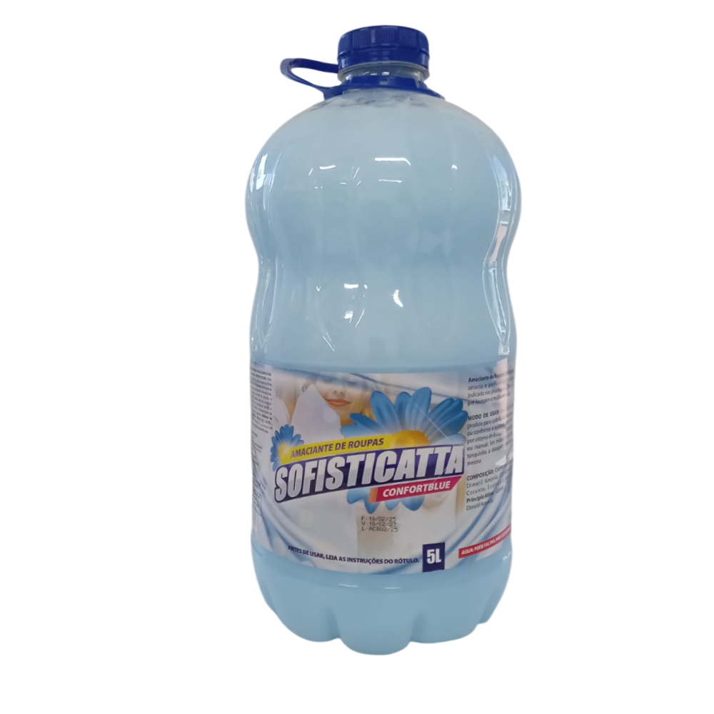 Amaciante de roupas confort blue.