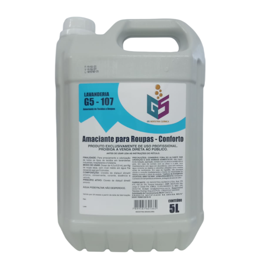 Amaciante para roupas - conforto