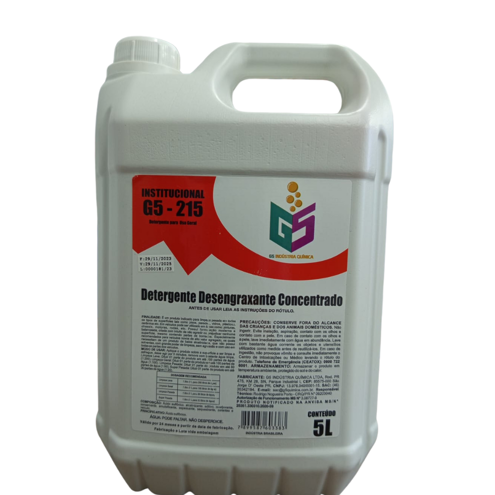 Detergente desengraxante concetrado